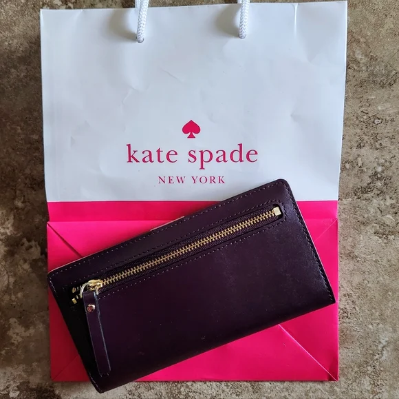 Kate Spade Purple Pink Wallet Like New - Picture 2 of 6